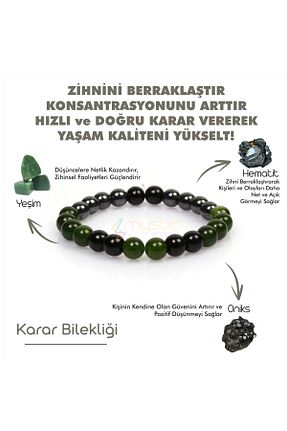دستبند جواهر رنگی زنانه سنگ طبیعی Mystic Energy - کد 931578002