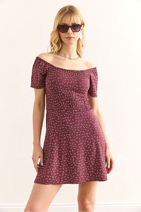 لباس زرشکی زنانه بافتنی Olalook - کد 931597858
