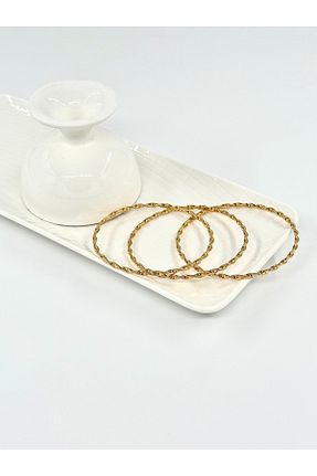 دستبند استیل (فولاد) زرد زنانه استیل ضد زنگ Celion Jewelry - کد 931597307