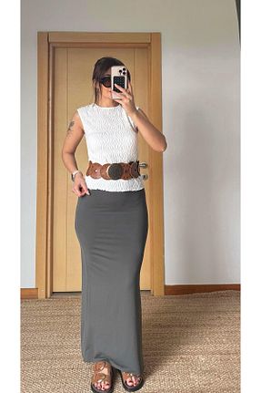 بلوز سفید زنانه ساده Daves - کد 931597959