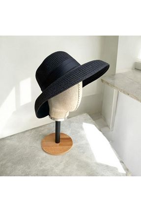 کلاه مشکی زنانه حصیر Allen Accessories - کد 928645547