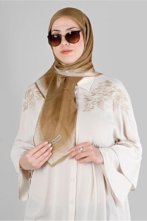 روسری طلائی پلی استر Alvina - کد 801113945