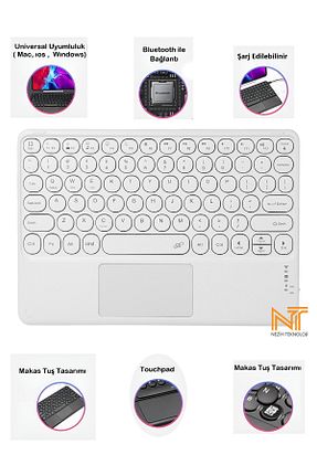 کیف تبلت سفید Apple Uyumlu Nezih Case - کد 931644838