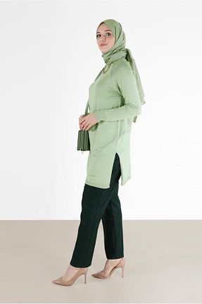 تونیک حجاب سبز زنانه مخلوط ویسکون Alvina - کد 805318715