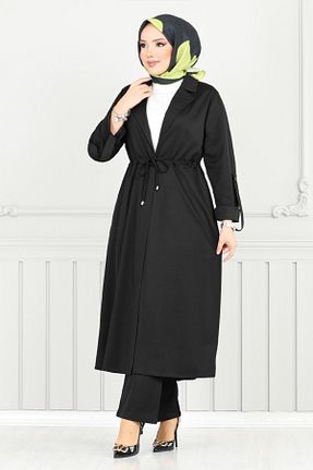 ست بالاتنه و پائین تنه مشکی زنانه بافتنی ModaMerve - کد 932186513