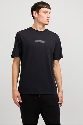 تیشرت اسپرت مشکی مردانه رگولار Jack & Jones - کد 904657240