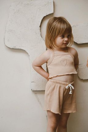 ست بالاتنه و پائین تنه بژ بچه گانه بافت OhlalaKoala - کد 830062938