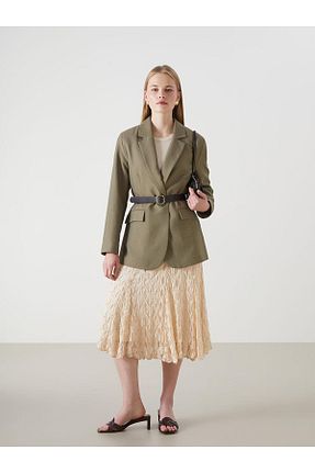کت خاکی زنانه Loose LC Waikiki - کد 931705232