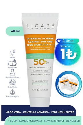 کرم ضد آفتاب صورت SPF 50 + Licape - کد 654406330