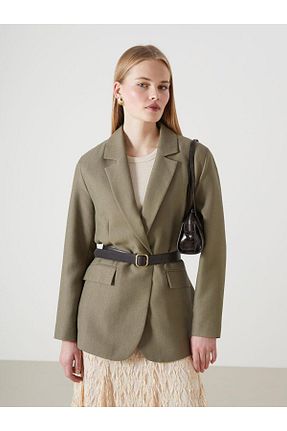 کت خاکی زنانه Loose LC Waikiki - کد 931705232