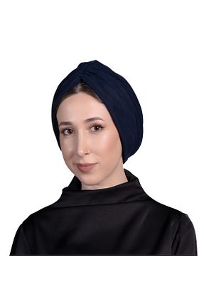 روسری سرمه ای پلی استر Bitter Colors - کد 932324778