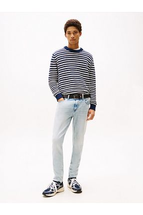 شلوار جین سرمه ای مردانه پاچه ساده Tommy Hilfiger - کد 931729100
