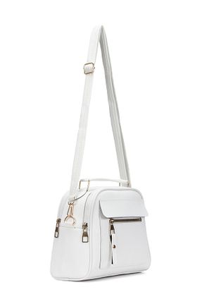 کیف دوشی سفید زنانه چرم مصنوعی Adelina Bags - کد 931726496