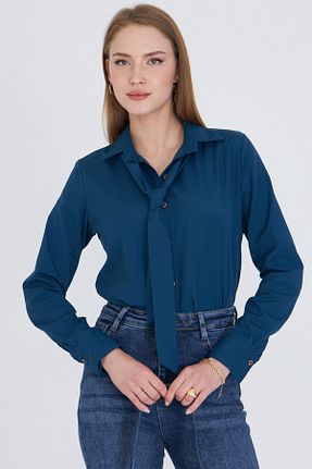 پیراهن آبی زنانه رگولار armonika - کد 931738706