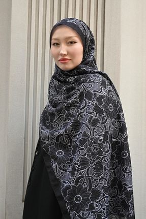 شال مشکی زنانه پنبه ای Pull Scarfs - کد 931743367