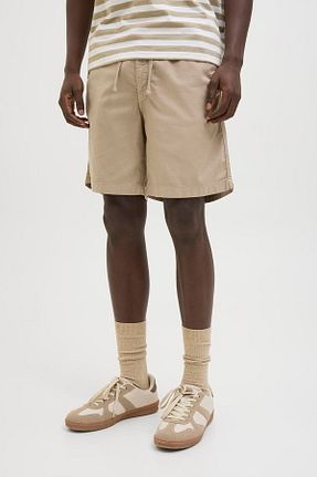 شلوارک و برمودا طوسی مردانه Relaxed Jack & Jones - کد 931742281