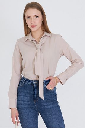 پیراهن بژ زنانه رگولار armonika - کد 931738818