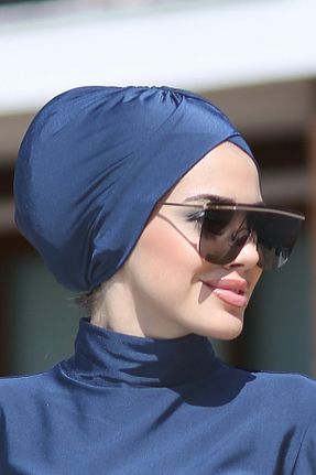 کلاه شنای حجاب سرمه ای زنانه Remsa Mayo - کد 931749169