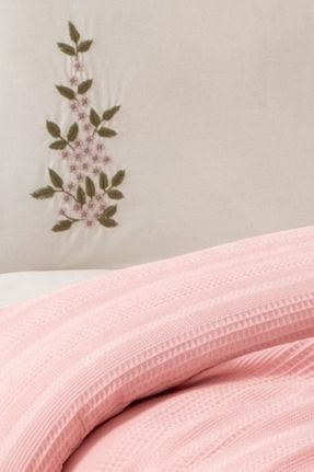 پیکه و ست پیکه دونفره صورتی پنبه ای Sevim - کد 858141381