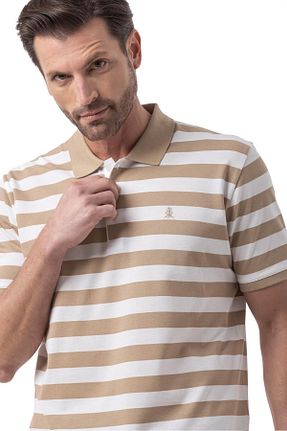 پولوشرت قهوه ای مردانه %100 پنبه rugatchi - کد 931777568