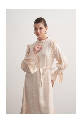 لباس بژ زنانه بافتنی FUSHYA - کد 931775776