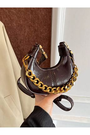 کیف دستی قهوه ای زنانه ابعاد کوچک Mojeva - کد 931730952