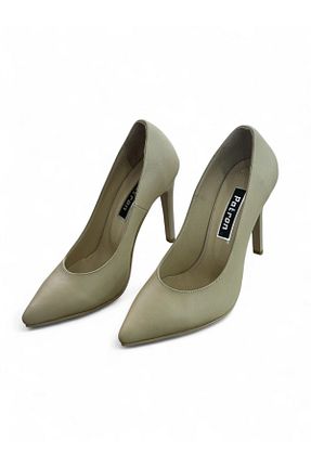 کفش استایلیتو بژ پاشنه نازک PATRON SHOES - کد 931819682