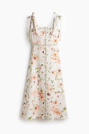 لباس سفید زنانه بافتنی H&M - کد 931819560