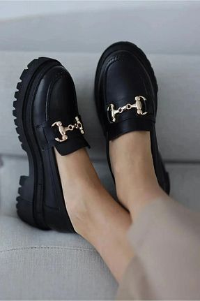 کفش آکسفورد مشکی زنانه چرم مصنوعی diya shoes - کد 375779140