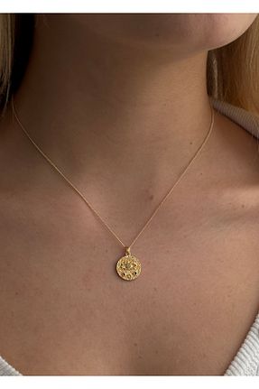 گردنبند جواهر طلائی زنانه برنجی KİLİGİSTANBUL - کد 931809218