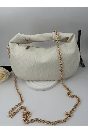 کیف دوشی سفید زنانه چرم مصنوعی bynarincollection - کد 931804033