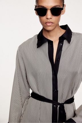 عینک آفتابی مشکی زنانه 50 H&M - کد 931819741