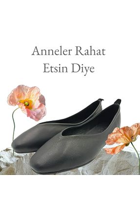 بابت مشکی زنانه چرم خالص Escarpinshoes - کد 923372658