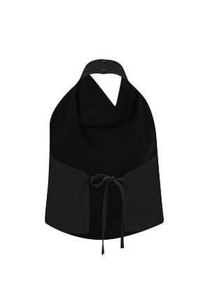 بلوز مشکی زنانه ساده La Sarta - کد 928039101