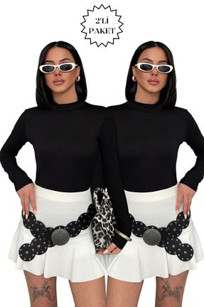 بادی رنگی زنانه یقه ماهیگیر Lunamiratto - کد 896677270