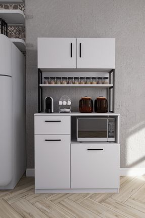 قفسه آشپزخانه سفید Mirobi - کد 850001270