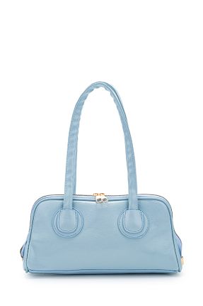 کیف دوشی آبی زنانه چرم مصنوعی minebag - کد 931887548