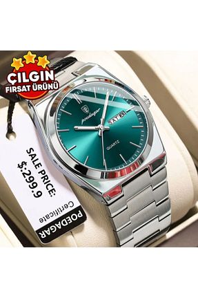ساعت مچی فیروزه ای مردانه 41 میلی متر POGR - کد 931903201