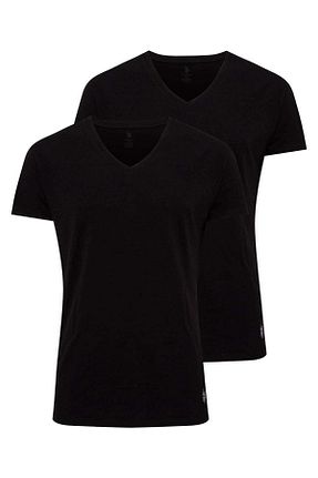 تیشرت مشکی مردانه یقه هفت U.S. Polo Assn. - کد 931902002