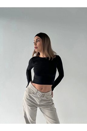 بلوز مشکی زنانه رگولار nedo7 - کد 932630934