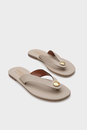 دمپائی بژ زنانه چرم مصنوعی Capone Outfitters - کد 930950376
