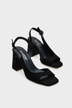 کفش پاشنه بلند کلاسیک مشکی زنانه چرم مصنوعی Capone Outfitters - کد 932635728