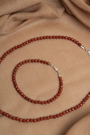دستبند جواهر رنگی زنانه سنگ طبیعی OSMANLI DEĞERLİ TAŞ - کد 931904476