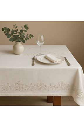 رومیزی سفید پلی استر Prime Sleeks - کد 932638607
