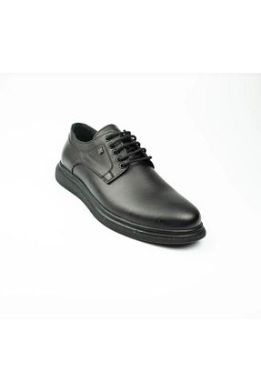 کفش کژوال مشکی مردانه چرم خالص NOBEL SHOES - کد 931906475