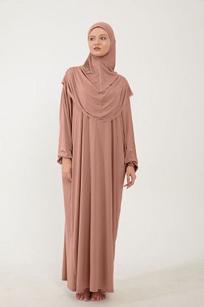 لباس حجاب صورتی زنانه رگولار Sonbaharmoda - کد 870037589