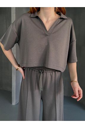 ست بالاتنه و پائین تنه رنگی زنانه رگولار Cappmoda - کد 932979724