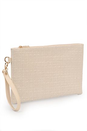 کیف پورتفوی و کلاچ بژ زنانه پارچه ای Capone Outfitters - کد 452770060