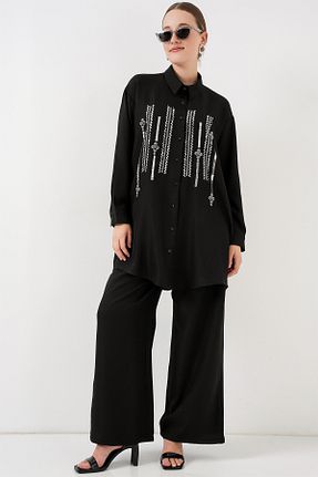 ست بالاتنه و پائین تنه حجاب مشکی زنانه اورسایز Bigdart - کد 931953659