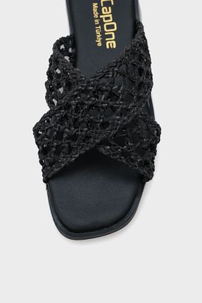 دمپائی مشکی زنانه حصیر Capone Outfitters - کد 926747768